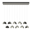 Hubbardton Forge 131205 Brooklyn 10-Light Double Shade Rectangular Pendant - Standard - Crescent Harbor
