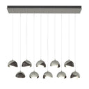 Hubbardton Forge 131205 Brooklyn 10-Light Double Shade Rectangular Pendant - Standard - Crescent Harbor