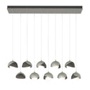 Hubbardton Forge 131205 Brooklyn 10-Light Double Shade Rectangular Pendant - Standard - Crescent Harbor