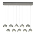 Hubbardton Forge 131205 Brooklyn 10-Light Double Shade Rectangular Pendant - Standard - Crescent Harbor