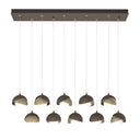 Hubbardton Forge 131205 Brooklyn 10-Light Double Shade Rectangular Pendant - Standard - Crescent Harbor