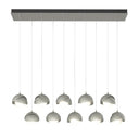 Hubbardton Forge 131205 Brooklyn 10-Light Double Shade Rectangular Pendant - Standard - Crescent Harbor
