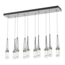Hubbardton Forge 131207 Link 10-Light Clear Glass Rectangular Pendant 10