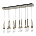 Hubbardton Forge 131207 Link 10-Light Clear Glass Rectangular Pendant 12