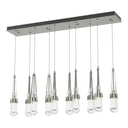 Hubbardton Forge 131207 Link 10-Light Clear Glass Rectangular Pendant 14