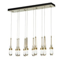 Hubbardton Forge 131207 Link 10-Light Clear Glass Rectangular Pendant 16