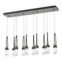 Hubbardton Forge 131207 Link 10-Light Clear Glass Rectangular Pendant 2