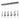 Hubbardton Forge 131207 Link 10-Light Clear Glass Rectangular Pendant 2