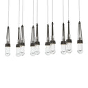 Hubbardton Forge 131207 Link 10-Light Clear Glass Rectangular Pendant 7