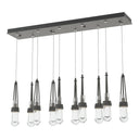 Hubbardton Forge 131207 Link 10-Light Clear Glass Rectangular Pendant 8