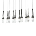 Hubbardton Forge 131207 Link 10-Light Clear Glass Rectangular Pendant 9