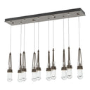 Hubbardton Forge 131207 Link 10-Light Clear Glass Rectangular Pendant 1