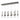 Hubbardton Forge 131207 Link 10-Light Clear Glass Rectangular Pendant 1