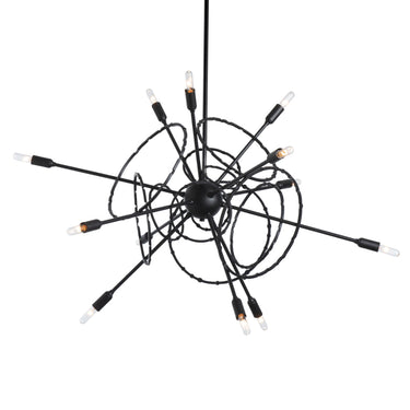 Hubbardton Forge 131604 Olympus Starburst Standard 12 Light Incandescent Pendant 2
