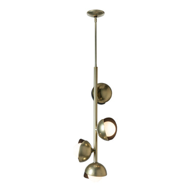 Hubbardton Forge 131611-GG Brooklyn 4-Light Vertical Pendant - Modern Brass | Ink - Crescent Harbor