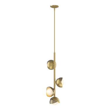 Hubbardton Forge 131611-GG Brooklyn 4-Light Vertical Pendant - Modern Brass | Ink - Crescent Harbor