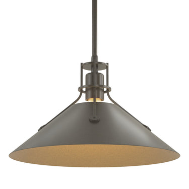 Hubbardton Forge 134550 Henry Medium Steel Shade Pendant 11