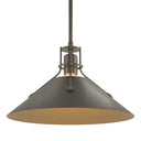 Hubbardton Forge 134550 Henry Medium Steel Shade Pendant 12