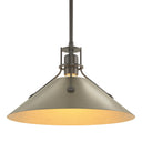 Hubbardton Forge 134550 Henry Medium Steel Shade Pendant 16