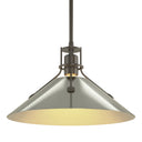 Hubbardton Forge 134550 Henry Medium Steel Shade Pendant 17