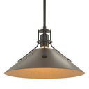 Hubbardton Forge 134550 Henry Medium Steel Shade Pendant 19