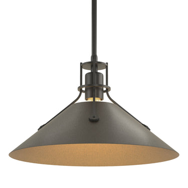 Hubbardton Forge 134550 Henry Medium Steel Shade Pendant 22
