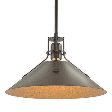 Hubbardton Forge 134550 Henry Medium Steel Shade Pendant 26