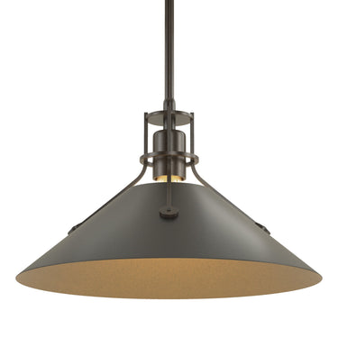 Hubbardton Forge 134550 Henry Medium Steel Shade Pendant 27