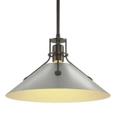 Hubbardton Forge 134550 Henry Medium Steel Shade Pendant 29
