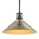 Hubbardton Forge 134550 Henry Medium Steel Shade Pendant 30