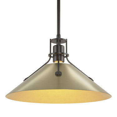 Hubbardton Forge 134550 Henry Medium Steel Shade Pendant 32