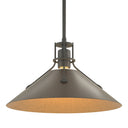 Hubbardton Forge 134550 Henry Medium Steel Shade Pendant 33