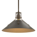 Hubbardton Forge 134550 Henry Medium Steel Shade Pendant 4
