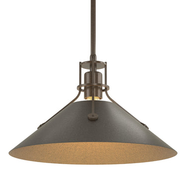 Hubbardton Forge 134550 Henry Medium Steel Shade Pendant 4