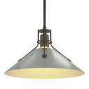 Hubbardton Forge 134550 Henry Medium Steel Shade Pendant 37