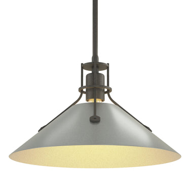 Hubbardton Forge 134550 Henry Medium Steel Shade Pendant 37