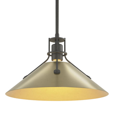 Hubbardton Forge 134550 Henry Medium Steel Shade Pendant 40