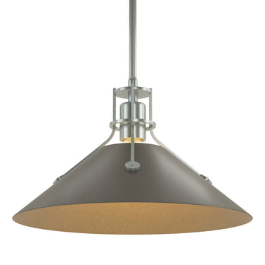 Hubbardton Forge 134550 Henry Medium Steel Shade Pendant 42