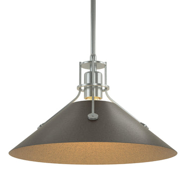 Hubbardton Forge 134550 Henry Medium Steel Shade Pendant 43