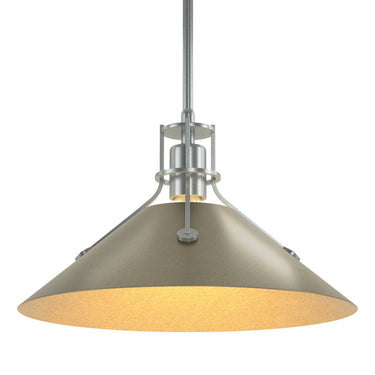 Hubbardton Forge 134550 Henry Medium Steel Shade Pendant 46