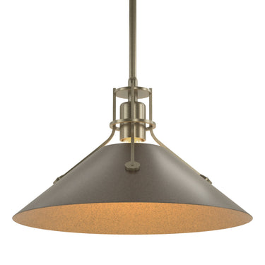 Hubbardton Forge 134550 Henry Medium Steel Shade Pendant 49