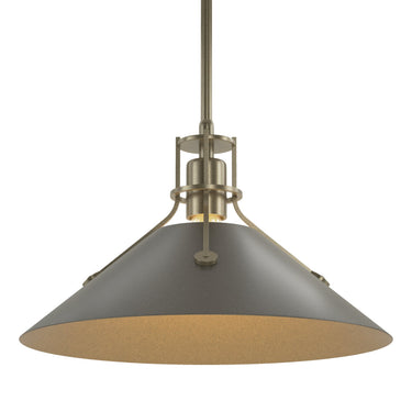 Hubbardton Forge 134550 Henry Medium Steel Shade Pendant 50