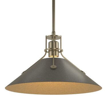 Hubbardton Forge 134550 Henry Medium Steel Shade Pendant 52
