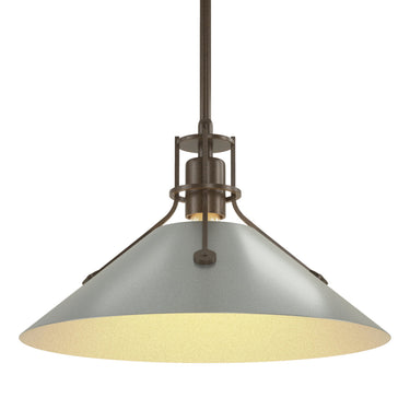 Hubbardton Forge 134550 Henry Medium Steel Shade Pendant 6