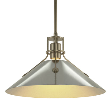 Hubbardton Forge 134550 Henry Medium Steel Shade Pendant 55