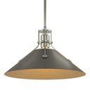 Hubbardton Forge 134550 Henry Medium Steel Shade Pendant 61