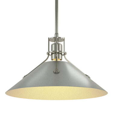 Hubbardton Forge 134550 Henry Medium Steel Shade Pendant 62