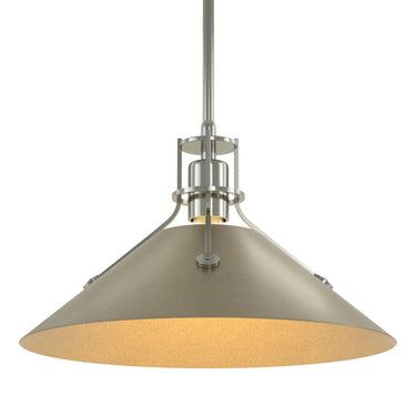 Hubbardton Forge 134550 Henry Medium Steel Shade Pendant 63
