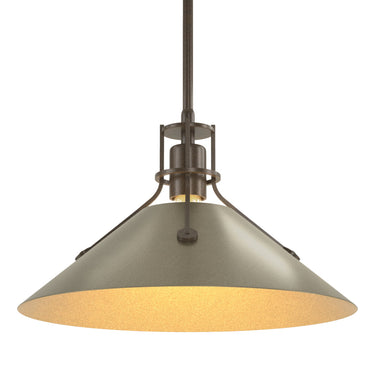 Hubbardton Forge 134550 Henry Medium Steel Shade Pendant 7