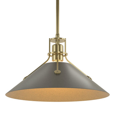 Hubbardton Forge 134550 Henry Medium Steel Shade Pendant 67